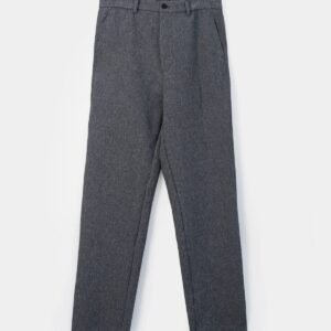 Charcoal Straight Fit Trousers