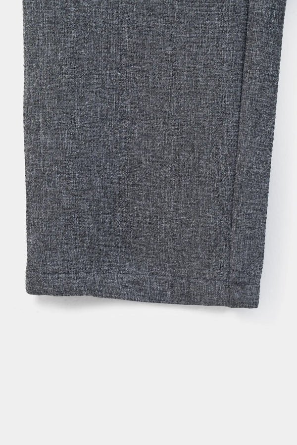 Charcoal Straight Fit Trousers - Image 3