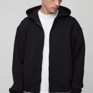 Black Zip Up Hoodie