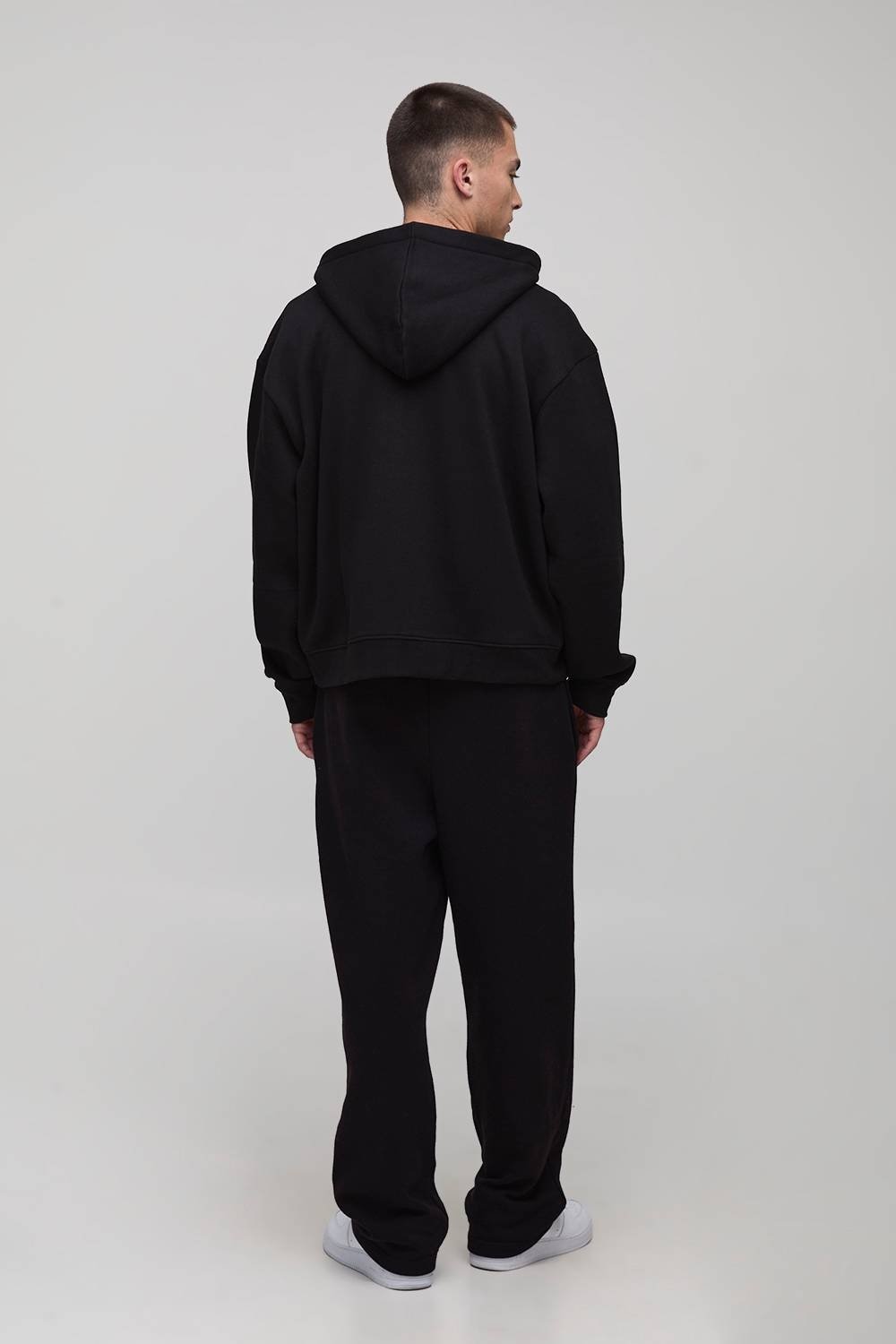 Black Zip Up Hoodie - Image 2