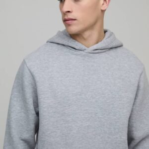 Grey Marl Fleece Hoodie
