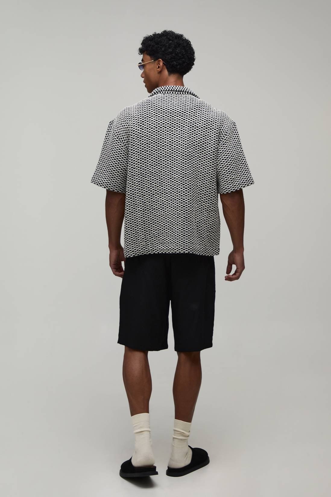 Textured Resort Collar Shirt - Image 2